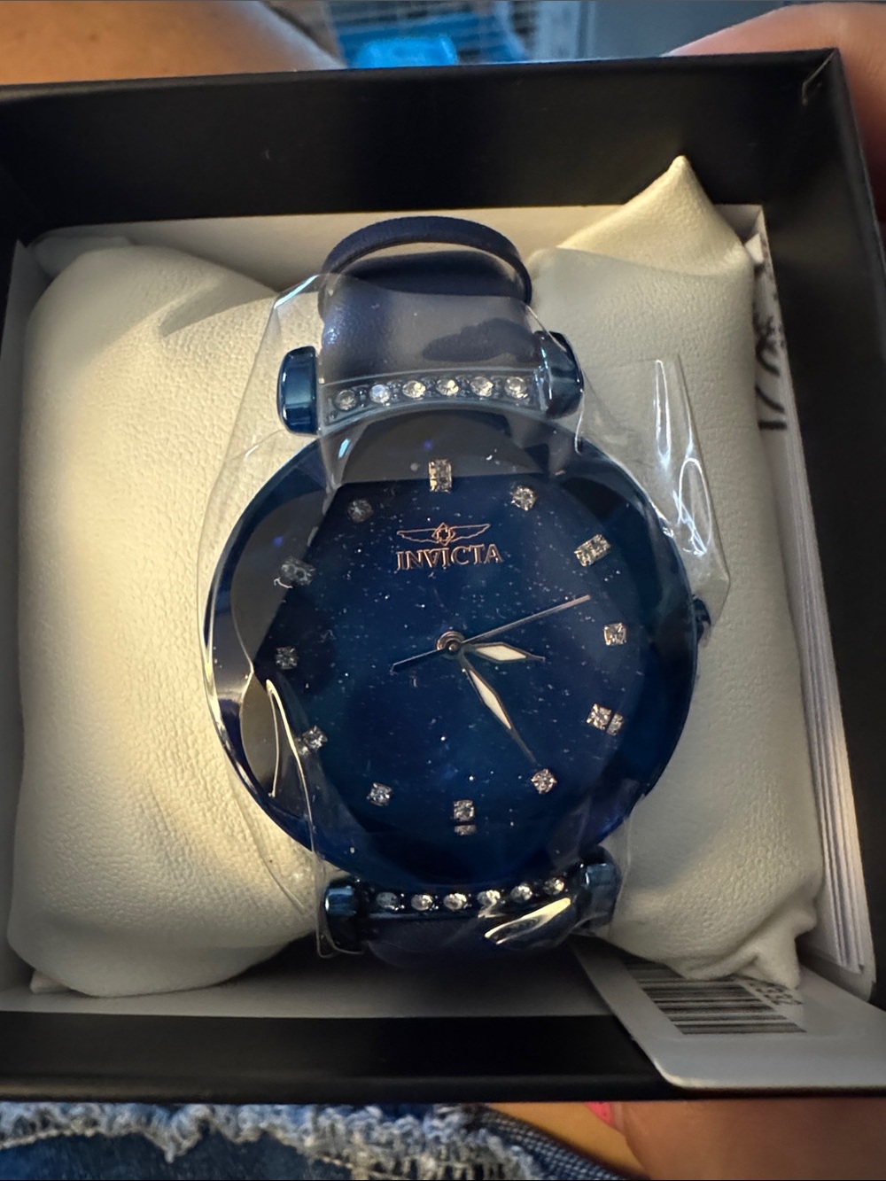 NIB INVICTA CELESTIAL Crystal accent blue glitter watch MSRP: $265